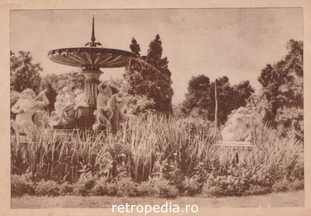 Alee liniștită în Parcul Central din Cluj în anul 1956 fotografie R.P.R., fata